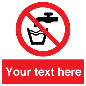 Custom prohibition not drinking water